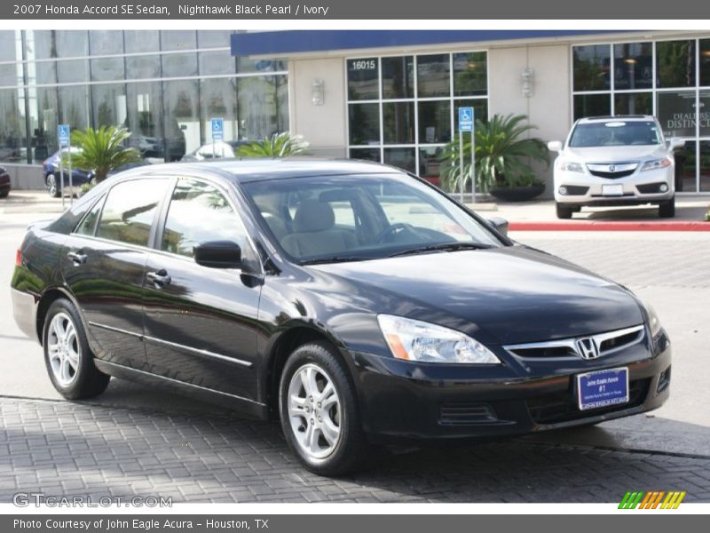 Nighthawk Black Pearl / Ivory 2007 Honda Accord SE Sedan