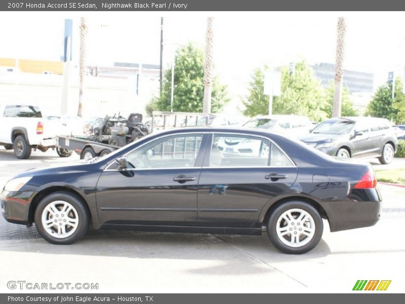 Nighthawk Black Pearl / Ivory 2007 Honda Accord SE Sedan