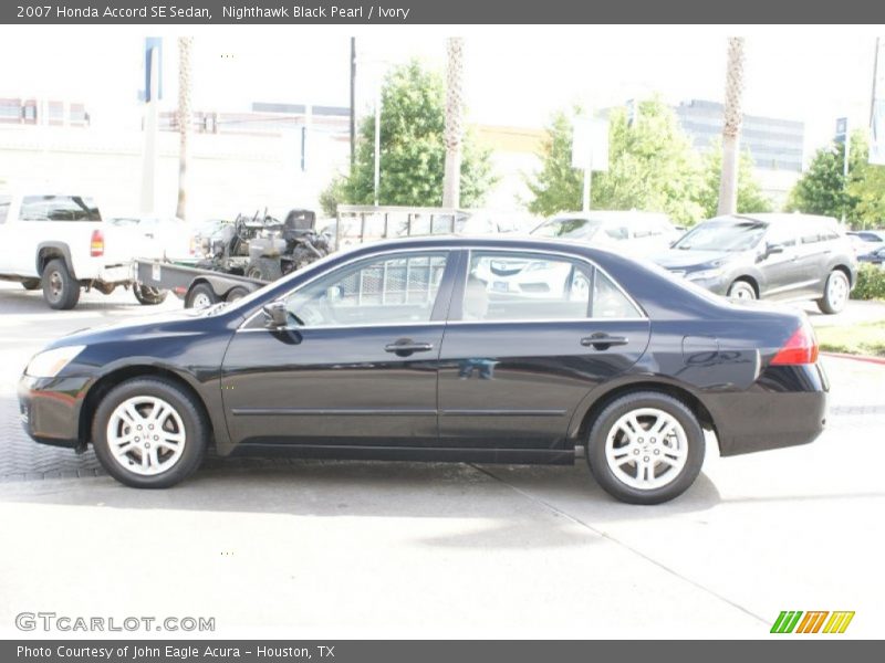Nighthawk Black Pearl / Ivory 2007 Honda Accord SE Sedan