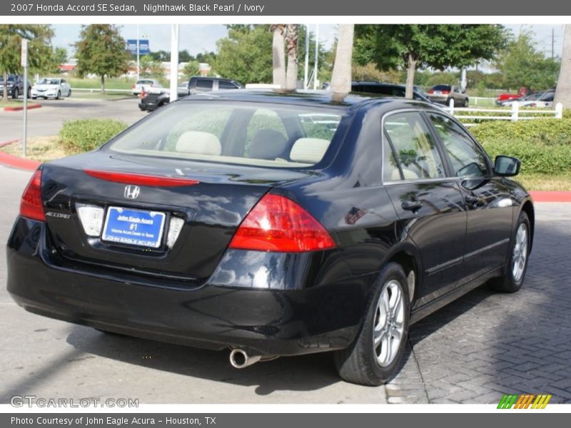 Nighthawk Black Pearl / Ivory 2007 Honda Accord SE Sedan
