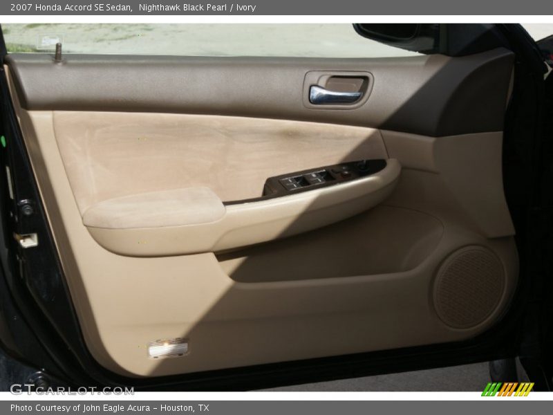 Nighthawk Black Pearl / Ivory 2007 Honda Accord SE Sedan