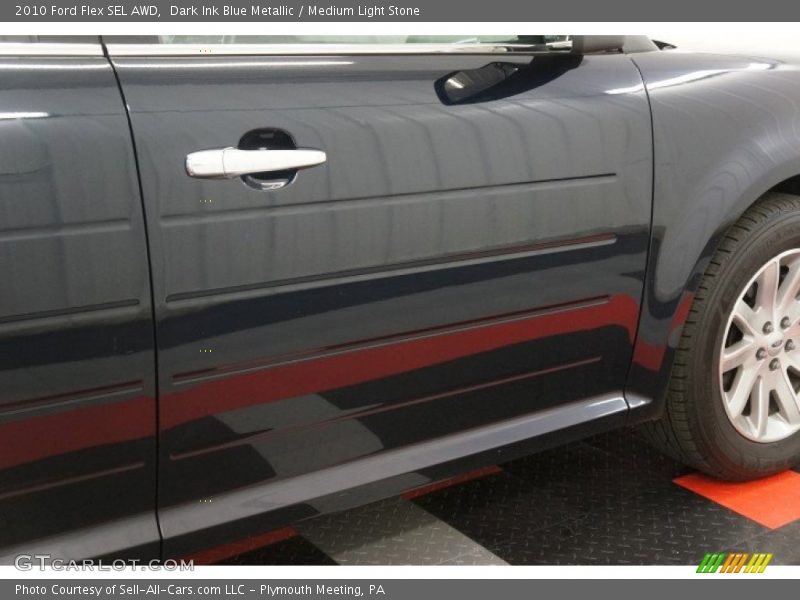 Dark Ink Blue Metallic / Medium Light Stone 2010 Ford Flex SEL AWD
