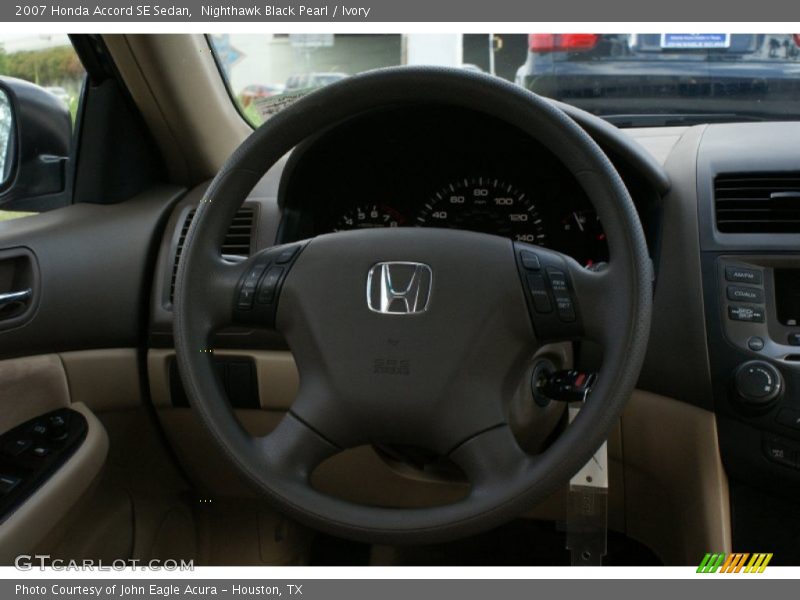 Nighthawk Black Pearl / Ivory 2007 Honda Accord SE Sedan