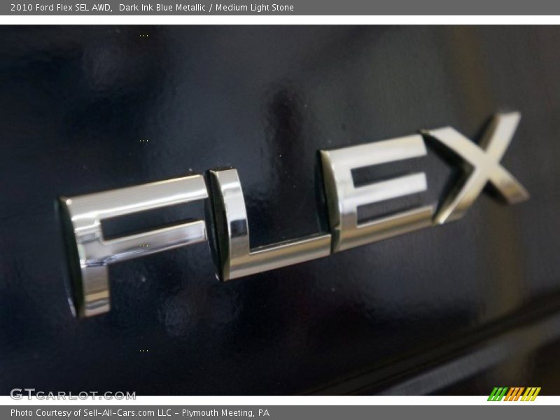 Dark Ink Blue Metallic / Medium Light Stone 2010 Ford Flex SEL AWD