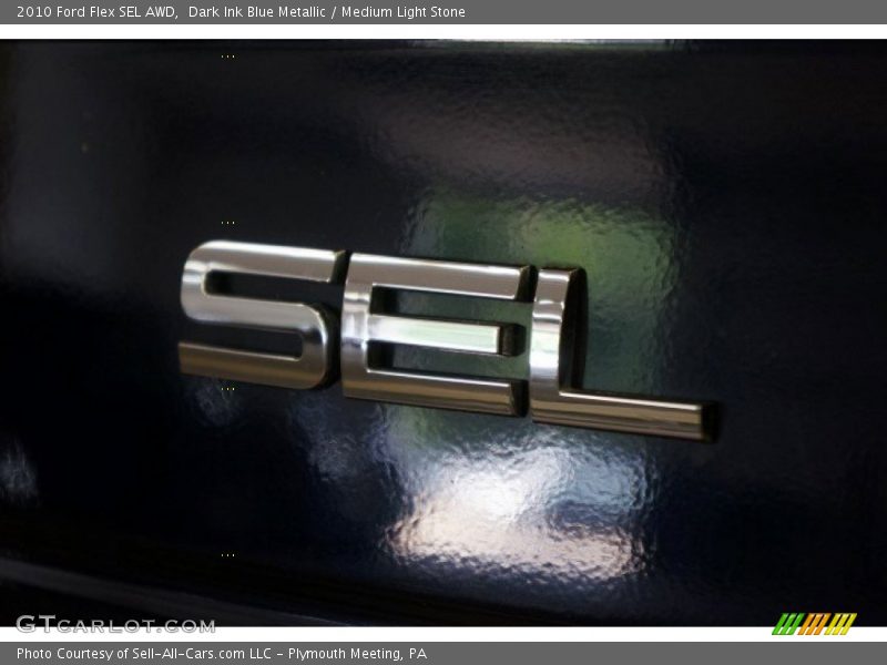 Dark Ink Blue Metallic / Medium Light Stone 2010 Ford Flex SEL AWD