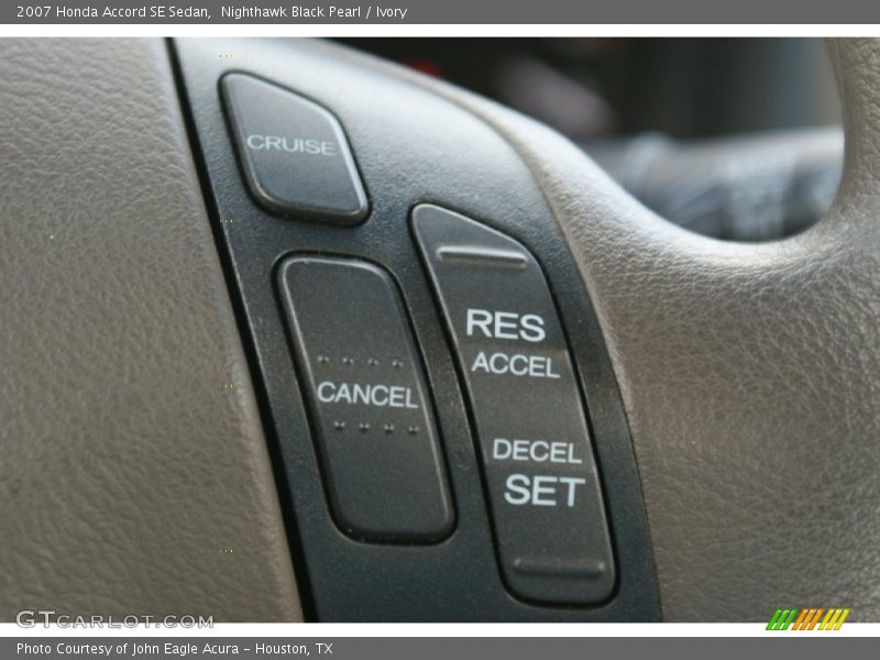 Nighthawk Black Pearl / Ivory 2007 Honda Accord SE Sedan