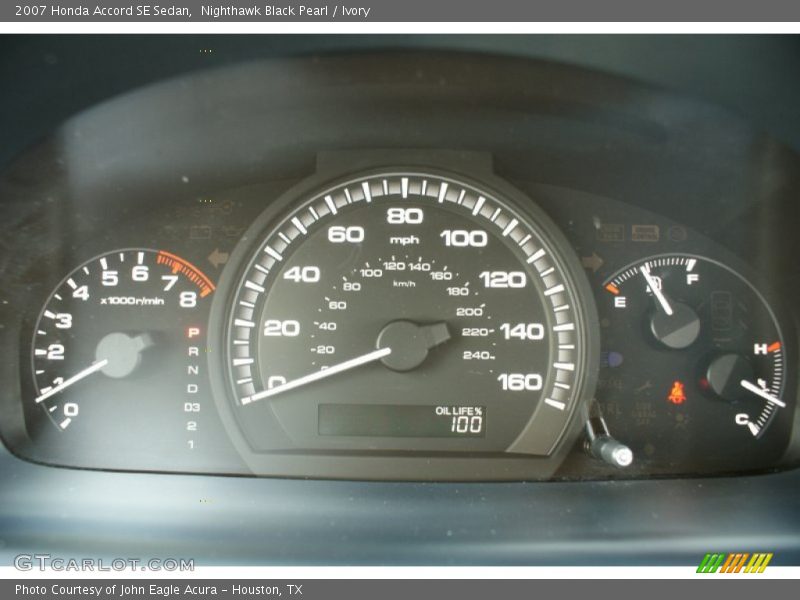 Nighthawk Black Pearl / Ivory 2007 Honda Accord SE Sedan