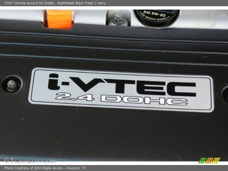 Nighthawk Black Pearl / Ivory 2007 Honda Accord SE Sedan