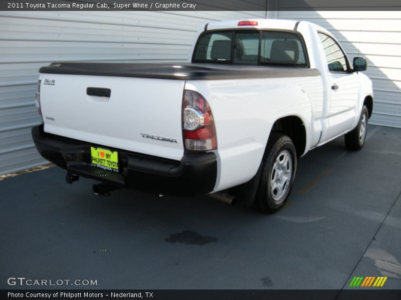 Super White / Graphite Gray 2011 Toyota Tacoma Regular Cab