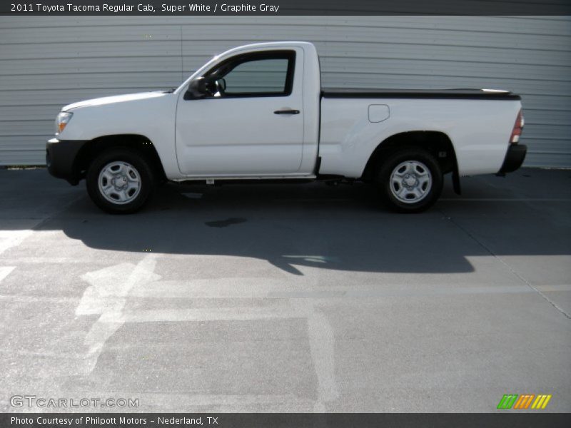 Super White / Graphite Gray 2011 Toyota Tacoma Regular Cab