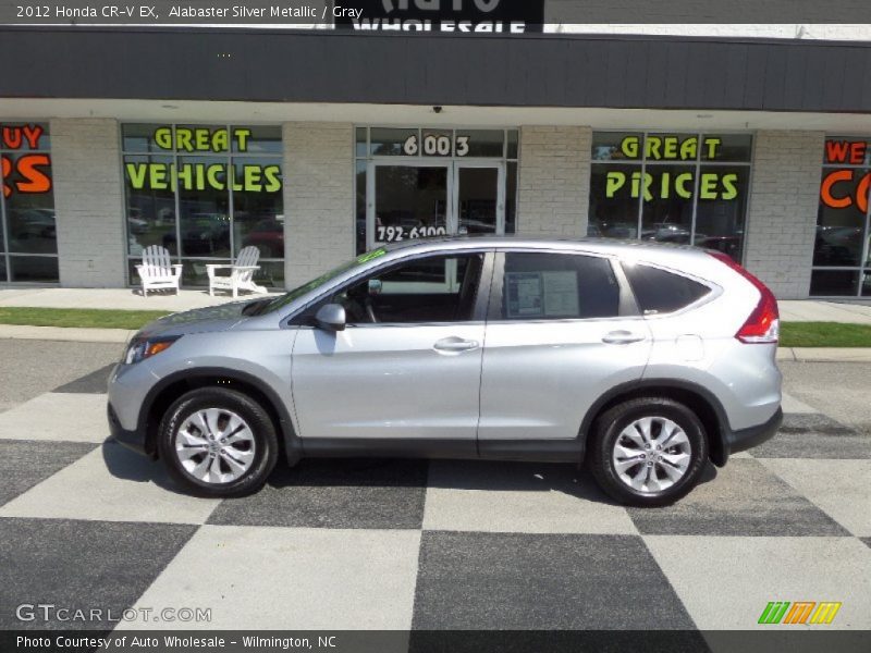 Alabaster Silver Metallic / Gray 2012 Honda CR-V EX