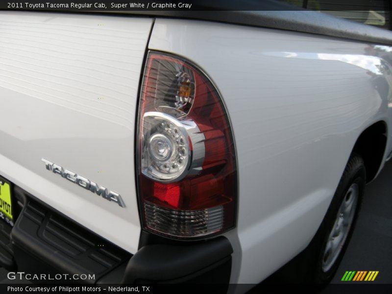 Super White / Graphite Gray 2011 Toyota Tacoma Regular Cab