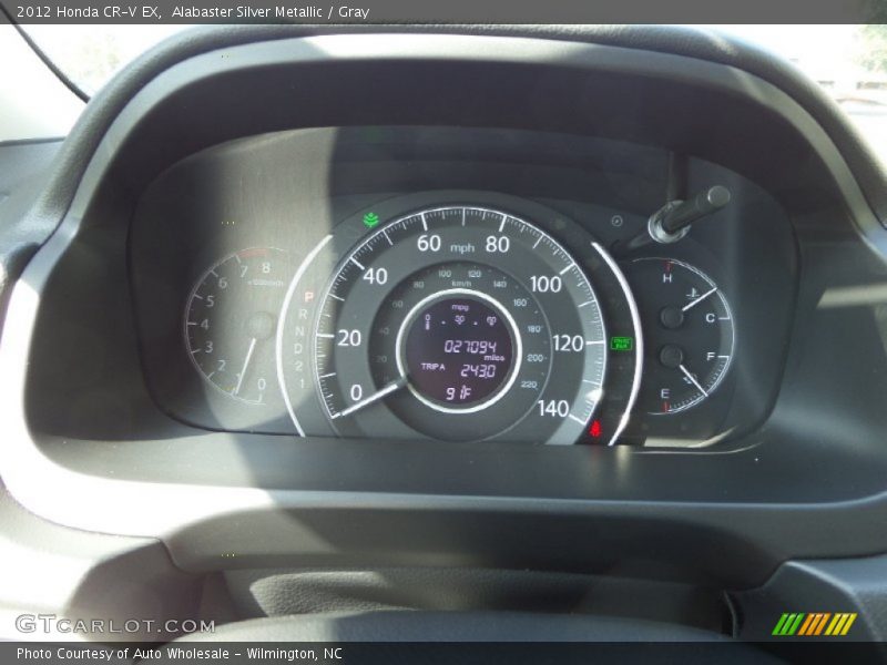 Alabaster Silver Metallic / Gray 2012 Honda CR-V EX