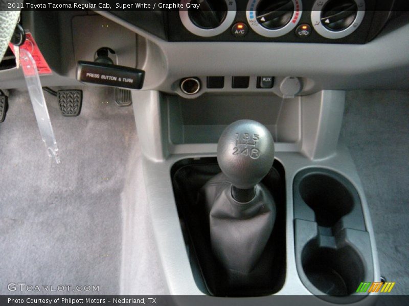 Super White / Graphite Gray 2011 Toyota Tacoma Regular Cab