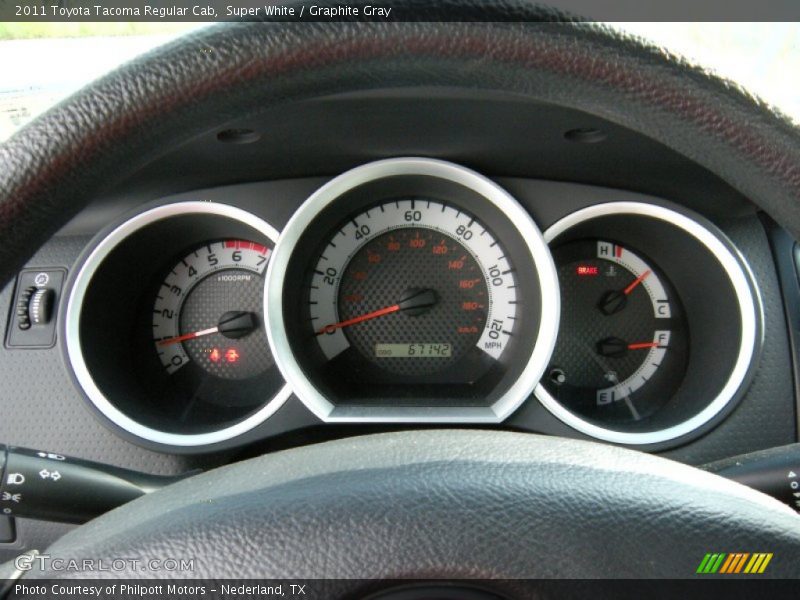 Super White / Graphite Gray 2011 Toyota Tacoma Regular Cab