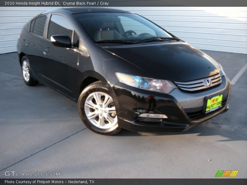 Crystal Black Pearl / Gray 2010 Honda Insight Hybrid EX