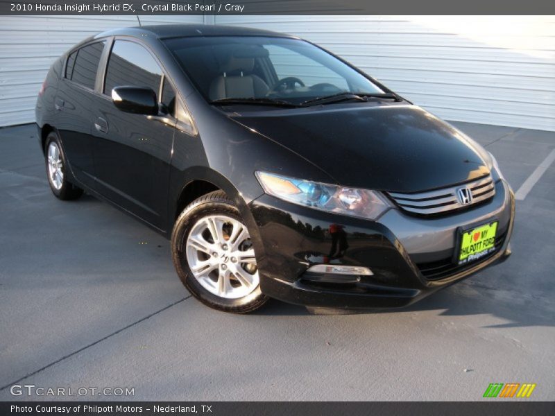 Crystal Black Pearl / Gray 2010 Honda Insight Hybrid EX