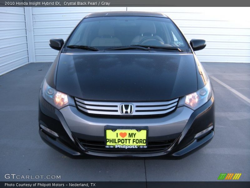 Crystal Black Pearl / Gray 2010 Honda Insight Hybrid EX
