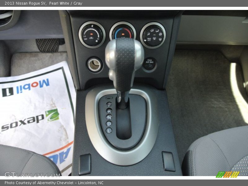 Pearl White / Gray 2013 Nissan Rogue SV
