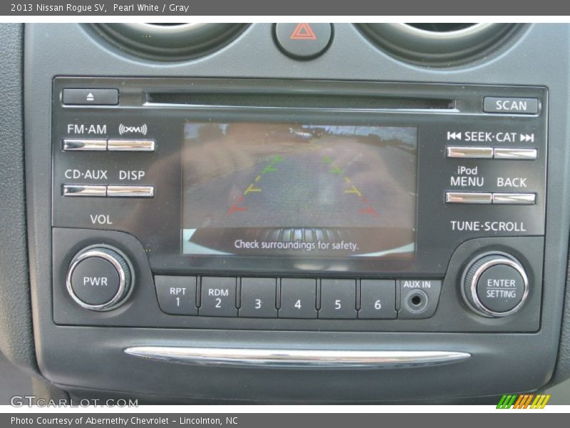 Pearl White / Gray 2013 Nissan Rogue SV