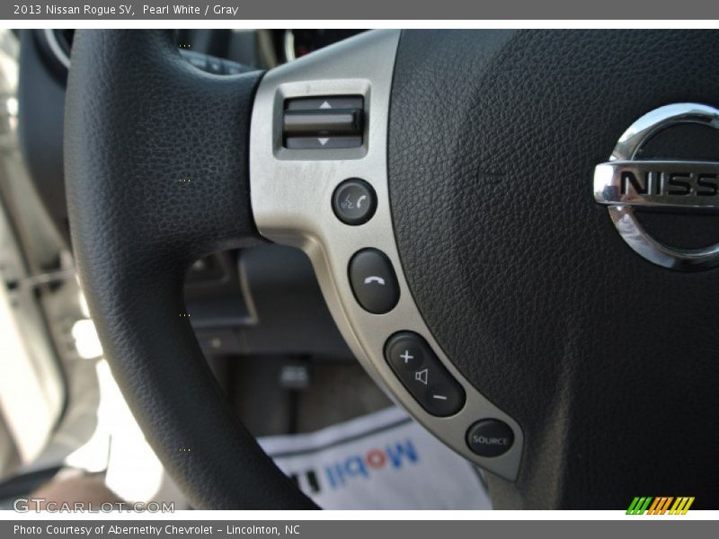 Pearl White / Gray 2013 Nissan Rogue SV