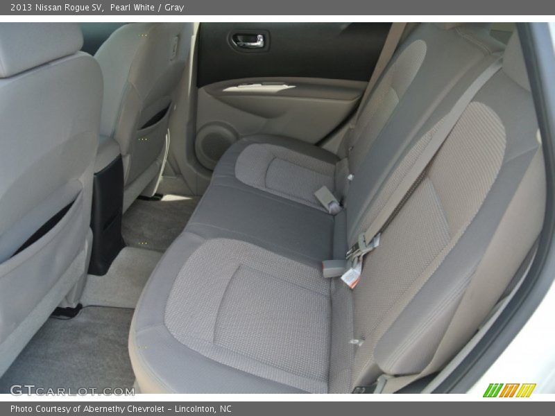 Pearl White / Gray 2013 Nissan Rogue SV