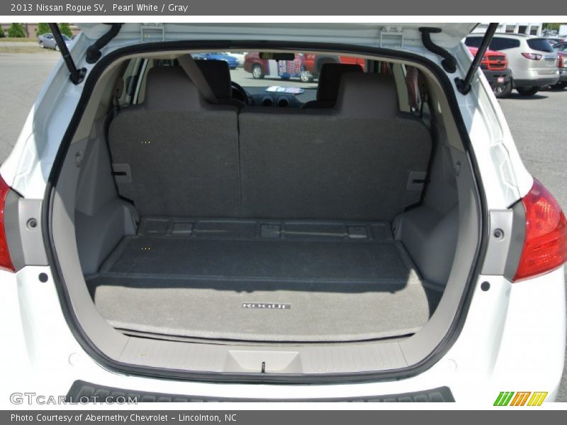 Pearl White / Gray 2013 Nissan Rogue SV