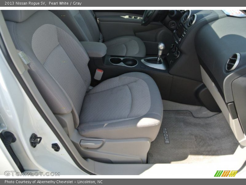 Pearl White / Gray 2013 Nissan Rogue SV