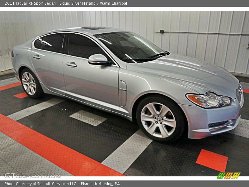 Liquid Silver Metallic / Warm Charcoal 2011 Jaguar XF Sport Sedan
