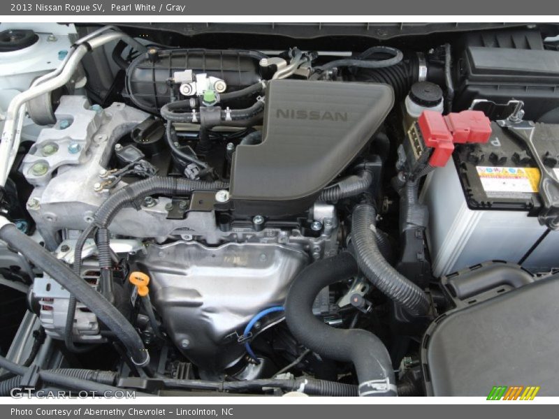 Pearl White / Gray 2013 Nissan Rogue SV