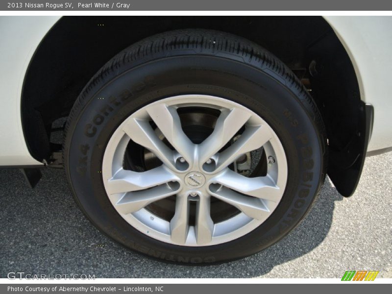 Pearl White / Gray 2013 Nissan Rogue SV