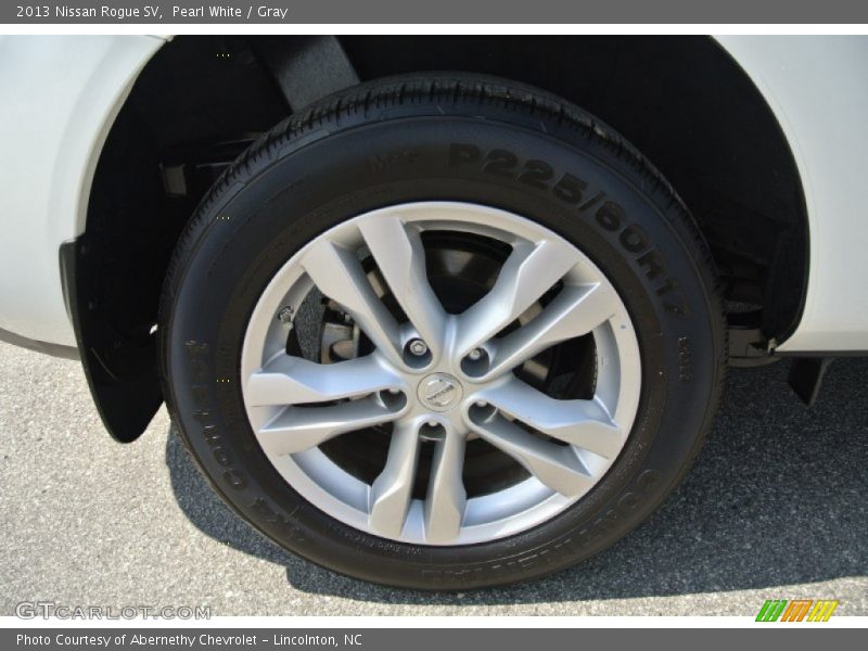Pearl White / Gray 2013 Nissan Rogue SV