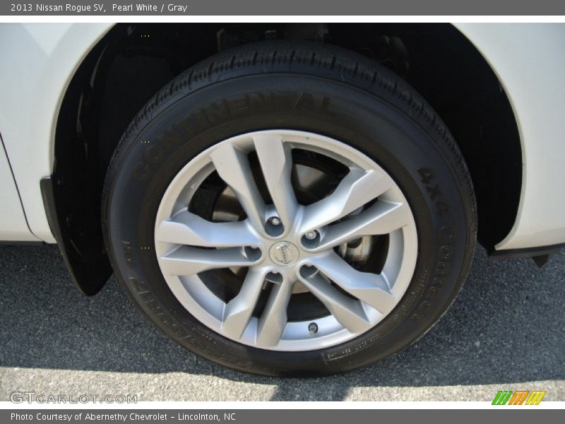 Pearl White / Gray 2013 Nissan Rogue SV