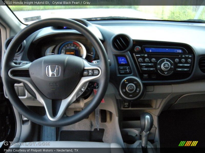 Crystal Black Pearl / Gray 2010 Honda Insight Hybrid EX