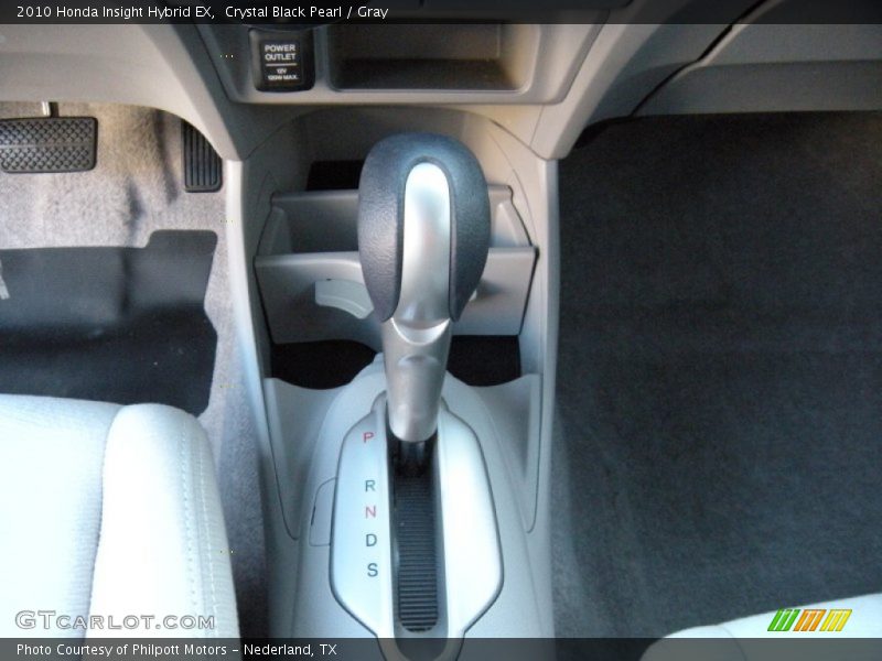 Crystal Black Pearl / Gray 2010 Honda Insight Hybrid EX