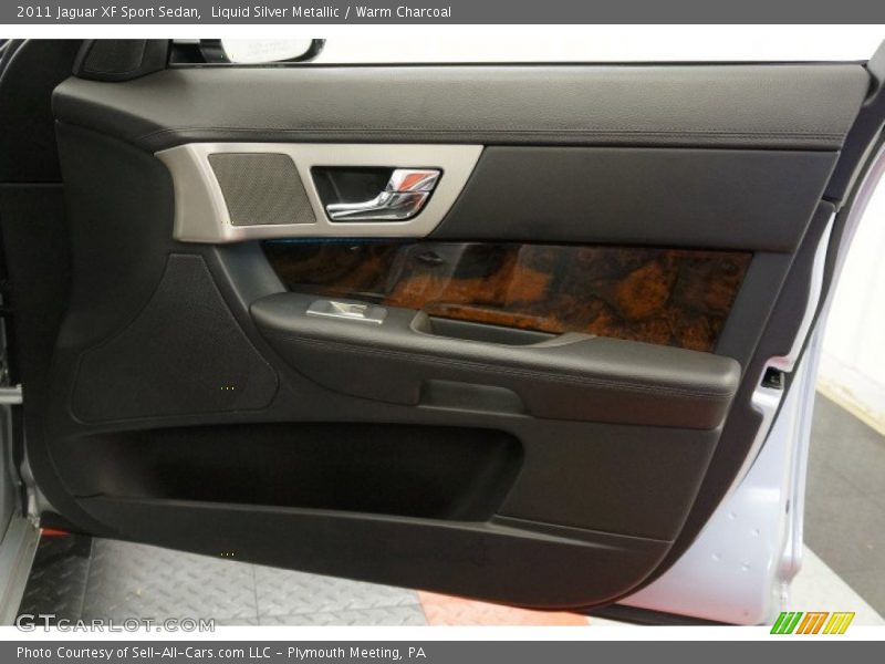 Liquid Silver Metallic / Warm Charcoal 2011 Jaguar XF Sport Sedan