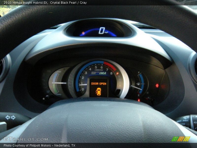 Crystal Black Pearl / Gray 2010 Honda Insight Hybrid EX