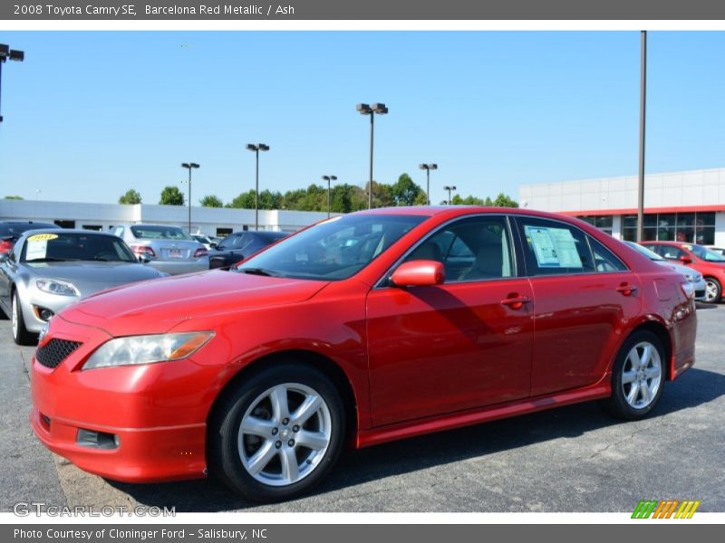 Barcelona Red Metallic / Ash 2008 Toyota Camry SE
