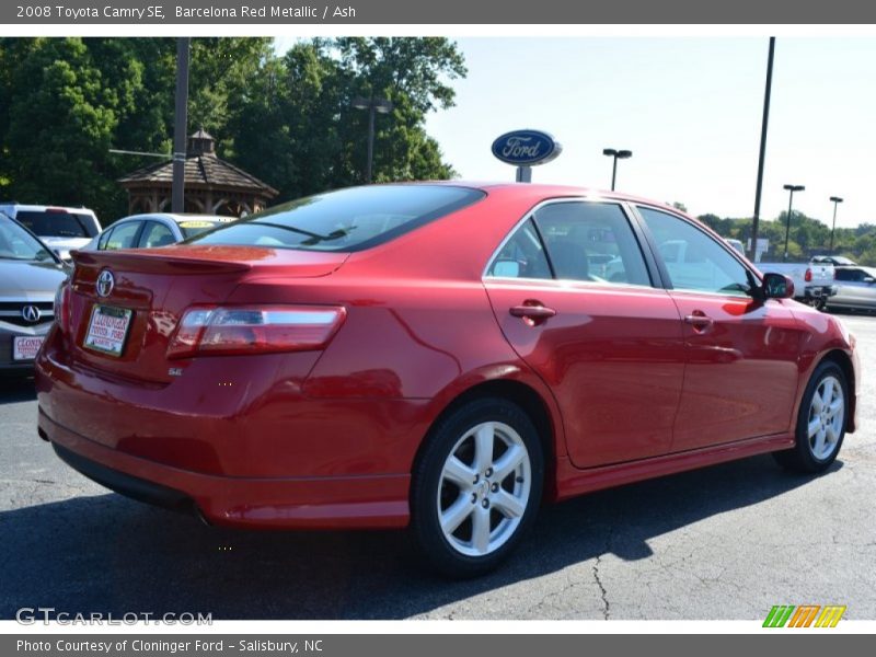 Barcelona Red Metallic / Ash 2008 Toyota Camry SE