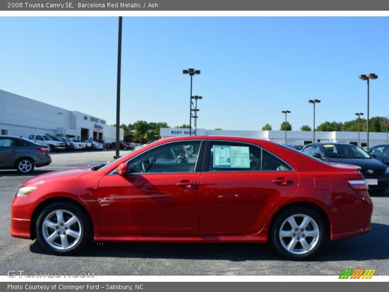 Barcelona Red Metallic / Ash 2008 Toyota Camry SE