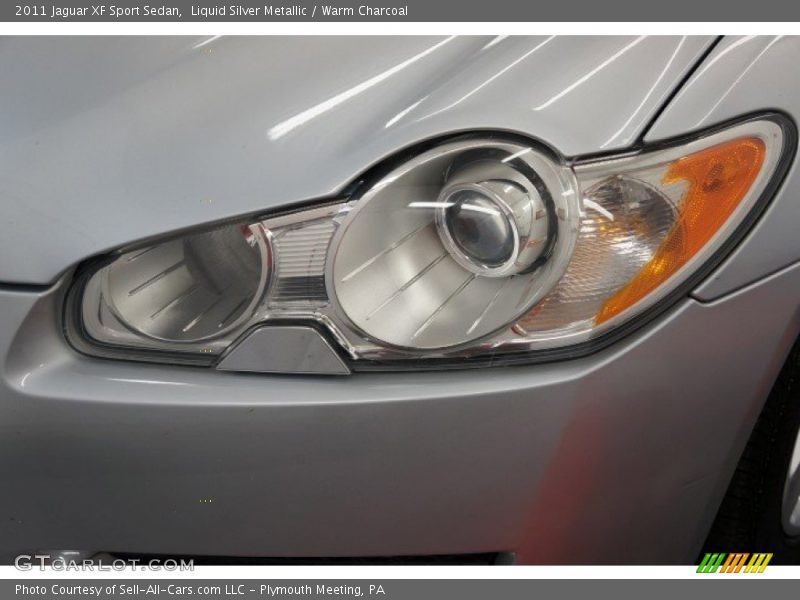 Liquid Silver Metallic / Warm Charcoal 2011 Jaguar XF Sport Sedan
