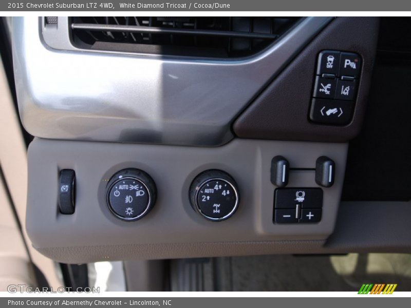 White Diamond Tricoat / Cocoa/Dune 2015 Chevrolet Suburban LTZ 4WD