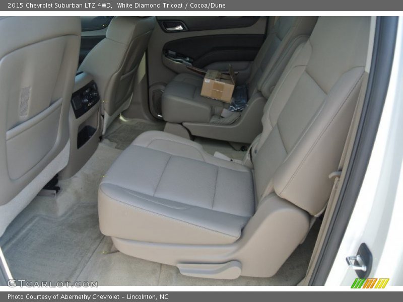 White Diamond Tricoat / Cocoa/Dune 2015 Chevrolet Suburban LTZ 4WD