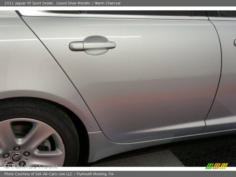 Liquid Silver Metallic / Warm Charcoal 2011 Jaguar XF Sport Sedan