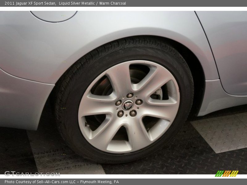 Liquid Silver Metallic / Warm Charcoal 2011 Jaguar XF Sport Sedan