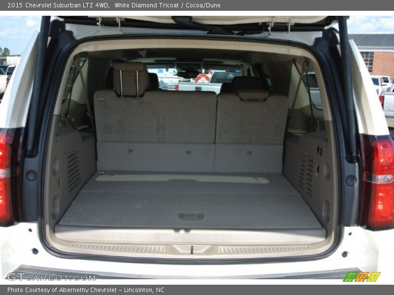 White Diamond Tricoat / Cocoa/Dune 2015 Chevrolet Suburban LTZ 4WD