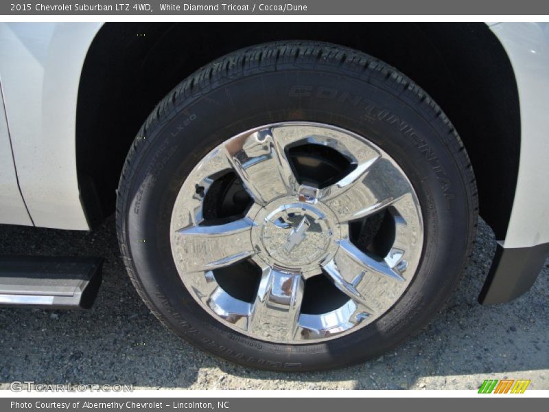 White Diamond Tricoat / Cocoa/Dune 2015 Chevrolet Suburban LTZ 4WD