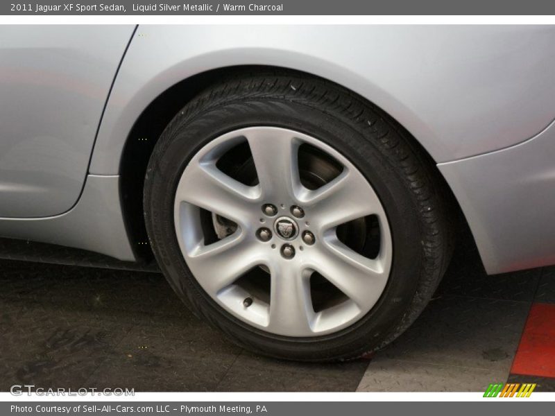 Liquid Silver Metallic / Warm Charcoal 2011 Jaguar XF Sport Sedan