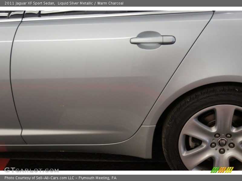 Liquid Silver Metallic / Warm Charcoal 2011 Jaguar XF Sport Sedan