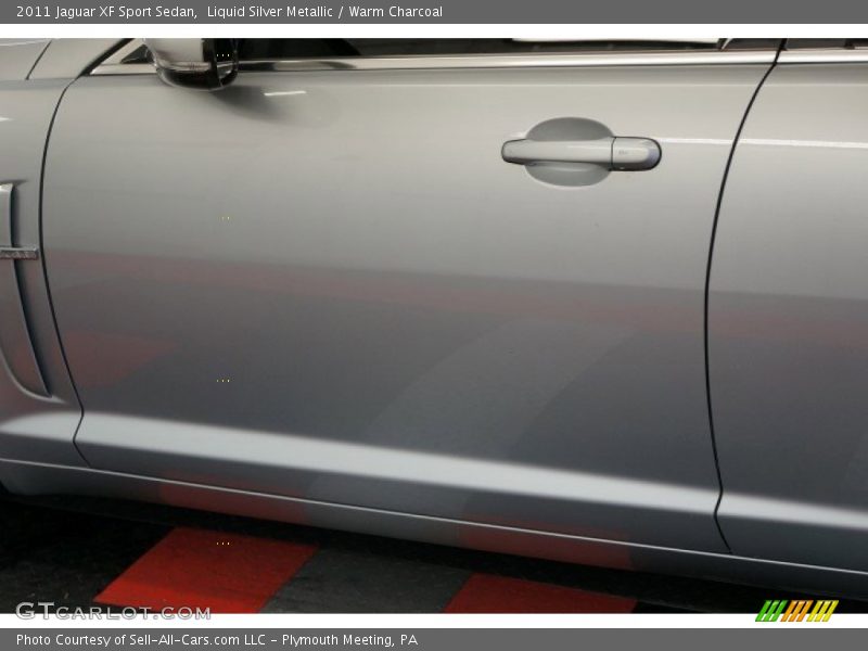 Liquid Silver Metallic / Warm Charcoal 2011 Jaguar XF Sport Sedan